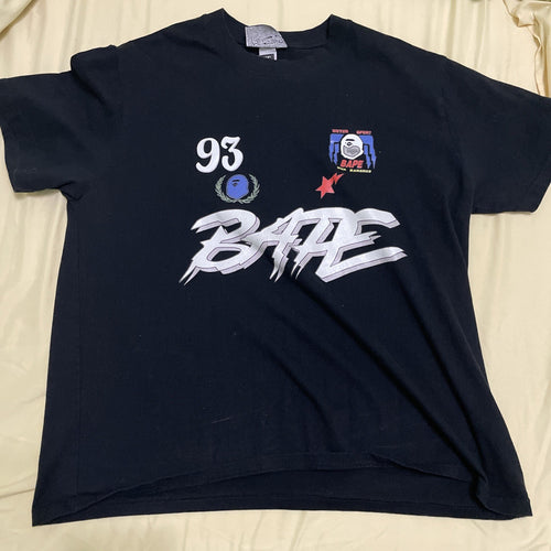 93 GERMAN Black BAPE Shirt XL  (Good Condition
