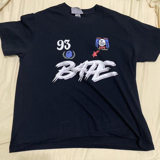 93 GERMAN Black BAPE Shirt XL  (Good Condition
