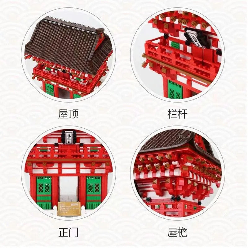 MOC Architecture Japanese City Temple Bricks Toys