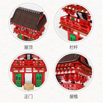 MOC Architecture Japanese City Temple Bricks Toys
