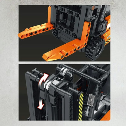 Tech MOC RC Motorized Forklift Truck Bricks Toys 22002