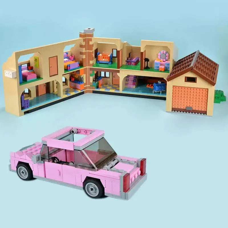 MOC Movie Creator The Simpsons House Bricks Toys