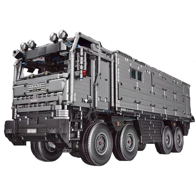 Motorized MOC RC Luxury Off-Road Heavy RV Truck Bricks Toy T4009