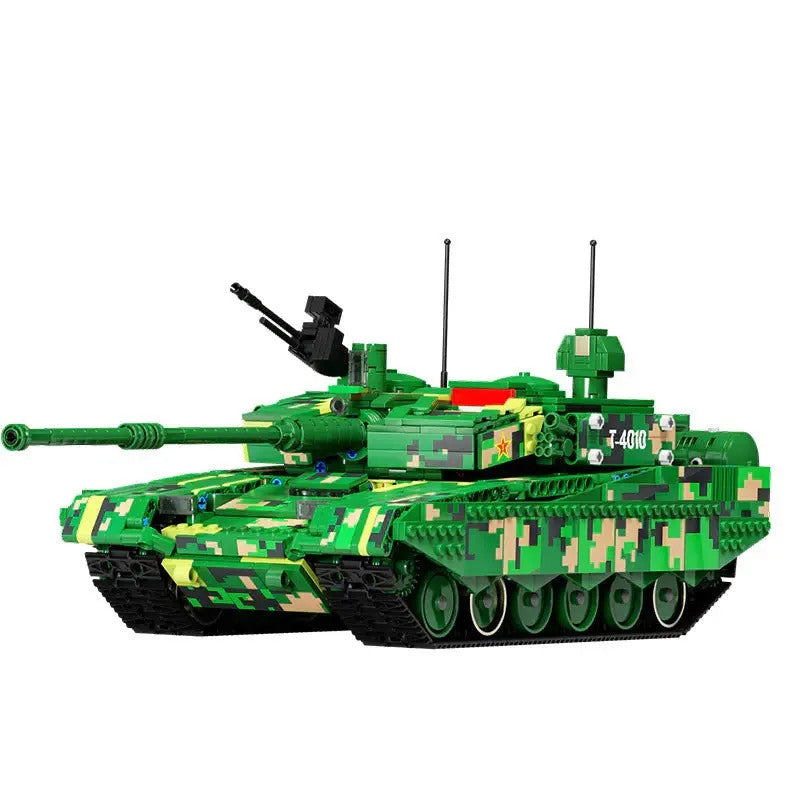 Military MOC 99A WW2 Main Battle Tank Bricks Toys