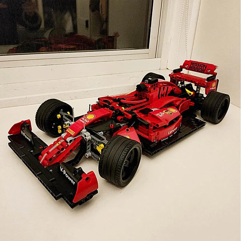 MOC Tech Red F1 Alternate Racing Car Bricks Toy 023005