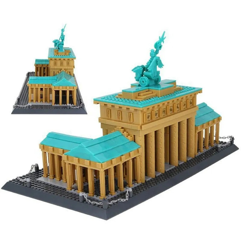 MOC Architecture Berlin Brandenburg Gate Bricks Toy