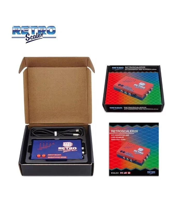 RetroScaler2x AV to HDMI Compatible Converter Line-Doubler Retro Game Console