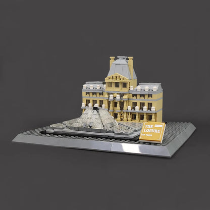 MOC Architecture City Paris The Louvre Bricks Kids Toys