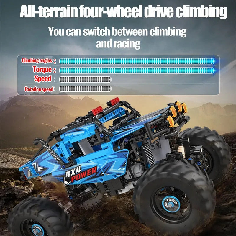 Tech RC MOC APP Off-Road Monster Buggy Bricks Toys