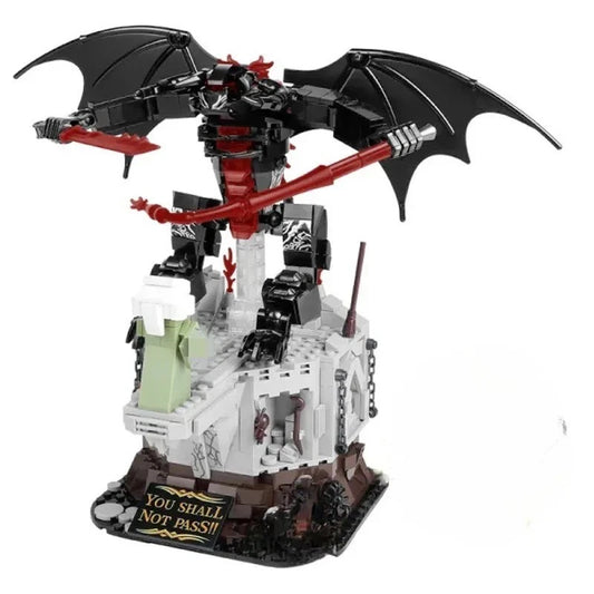 Lord of the Rings Gandalf the Grey and Balrog Model 988PCS Building Blocks Set