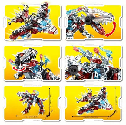 NEW Dinosaur Mech Building Blocks Set Model Adults MOC Robot Dino T-Rex Toy