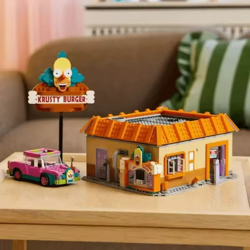NEW The Simpsons: Krusty Burger 1635 Pieces - Building Toy Blocks Complete Set