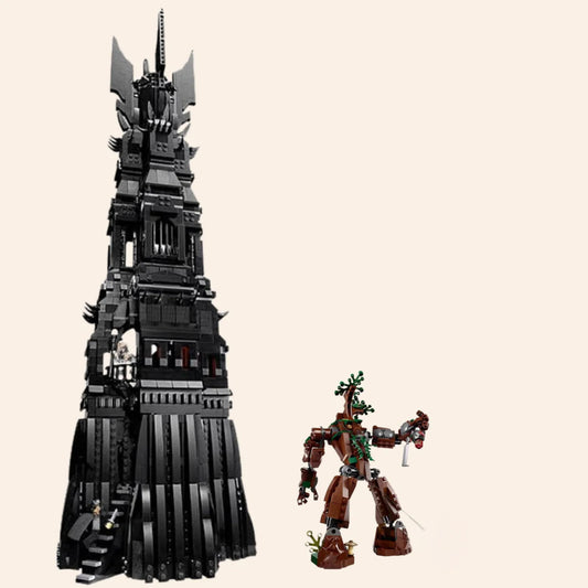 NEW LOTR Tower of Orthanc Building Blocks Set 2359 pcs 5 FIGS Saruman Adults