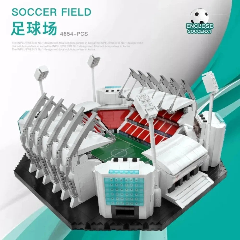 City Creator Expert MOC Soccer Football Stadium Bricks Toy