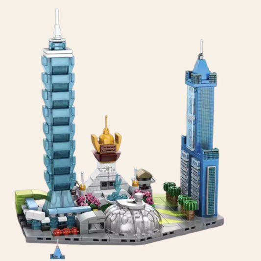 NEW Taiwan Taipei Skyline Architecture Building Blocks Set Adults Generic