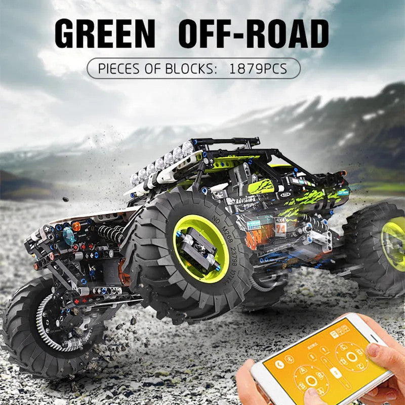 Tech MOC RC Off-Road 4WD Buggy Truck Bricks Toys 18002