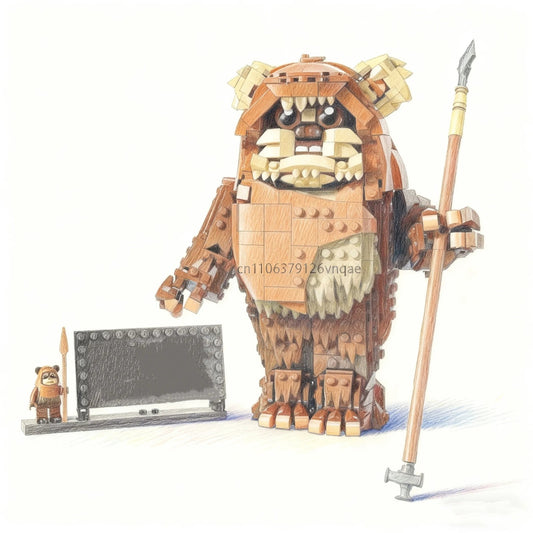 NEW 1010 PCS Ewok Jungle Warrior Unbranded Building Block Set