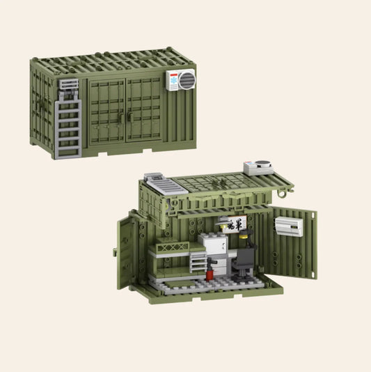 NEW Military Container Base Building Blocks Set Model Adults MOC Army Depot