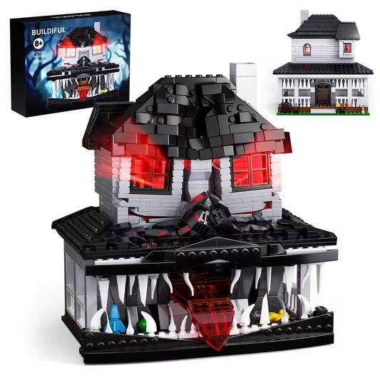 NEW Horror Halloween Haunted House Building Block Set WITH LIGHT BRICK