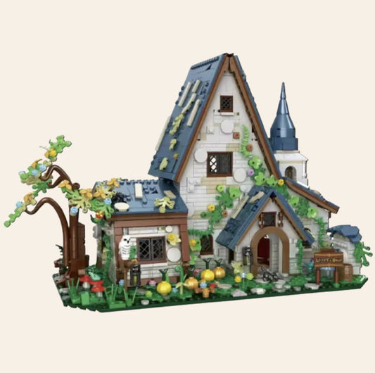NEW Medieval Witch Cottage House Building Blocks Set Model Adults MOC Fantasy