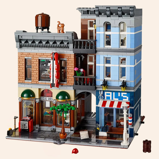 NEW 2262 PCS Detective's Office Unbranded Building Block Set Modular Model