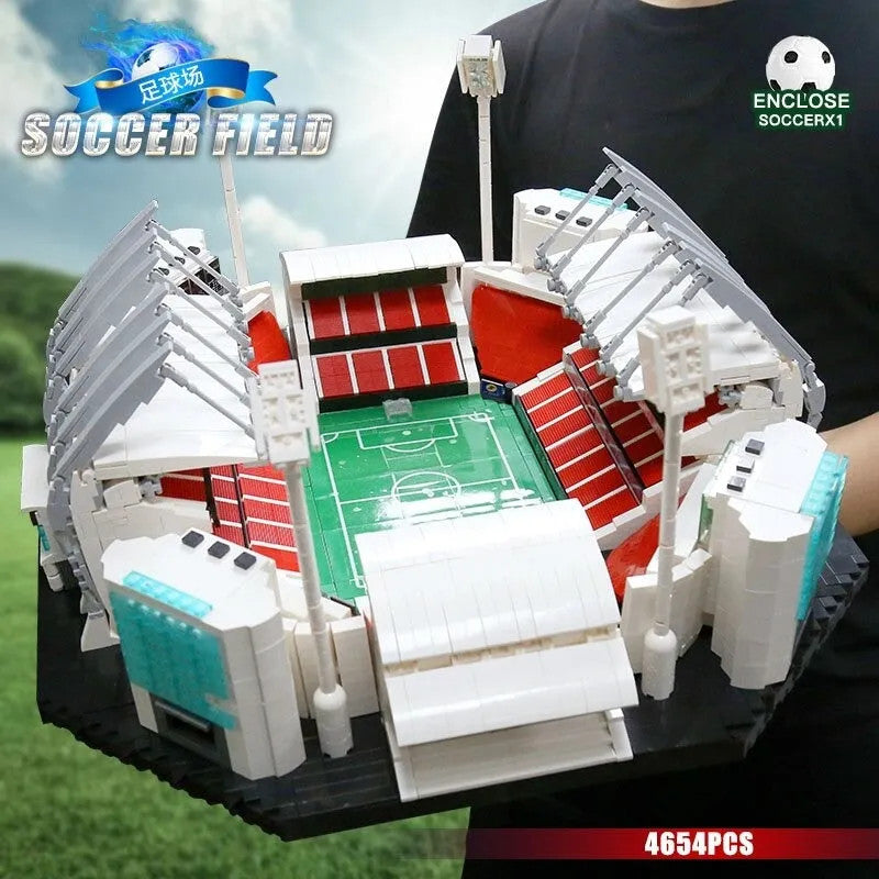 City Creator Expert MOC Soccer Football Stadium Bricks Toy