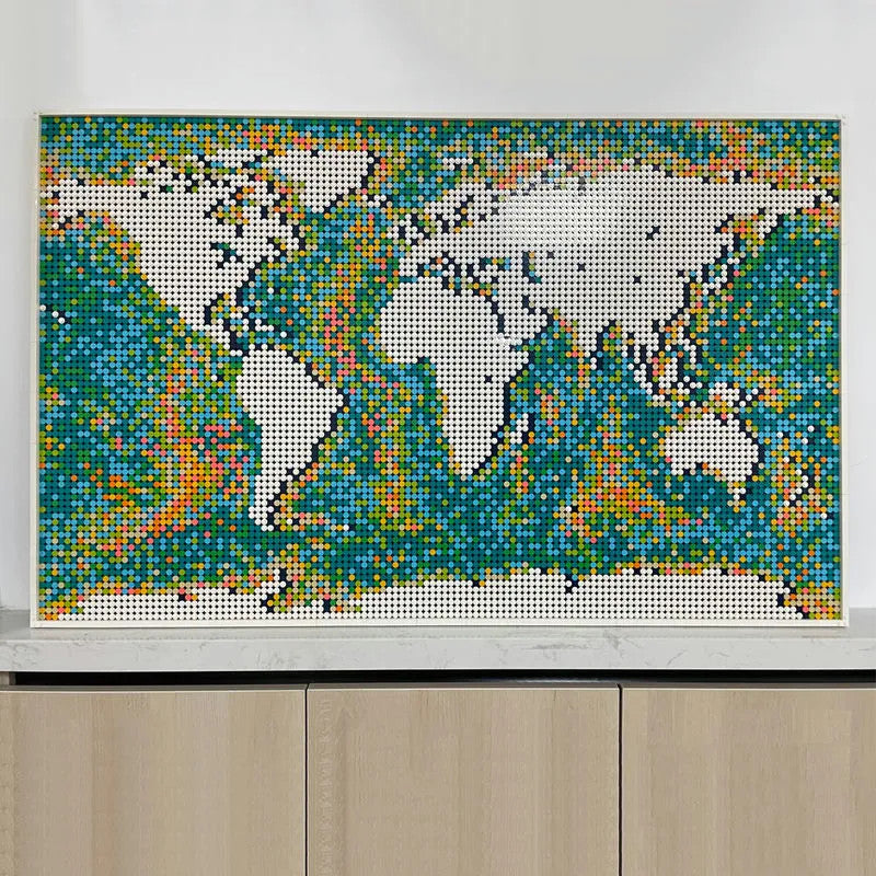 MOC Expert World Map Large Globe Bricks Toys 99007