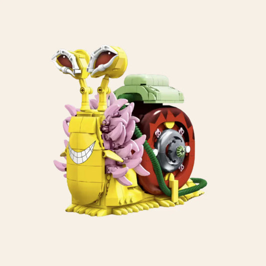 NEW Yellow Snail Building Blocks Set Model Kit Adults MOC Display Animal Cute
