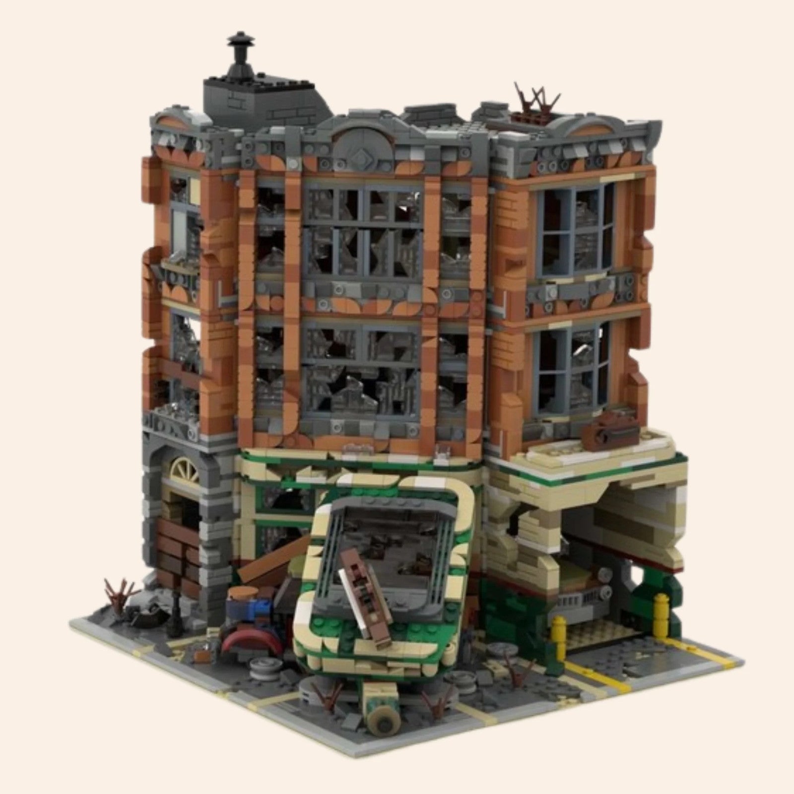 NEW Apocalyptic Garage Building Blocks Set Model Adults MOC Zombie Survival