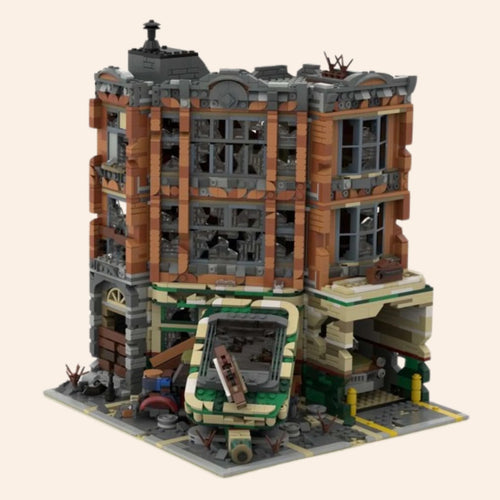 NEW Apocalyptic Garage Building Blocks Set Model Adults MOC Zombie Survival