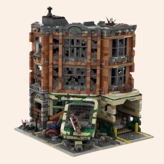 NEW Apocalyptic Garage Building Blocks Set Model Adults MOC Zombie Survival