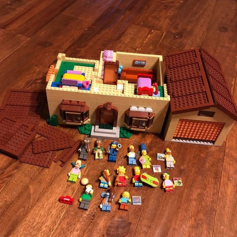 MOC Movie Creator The Simpsons House Bricks Toys