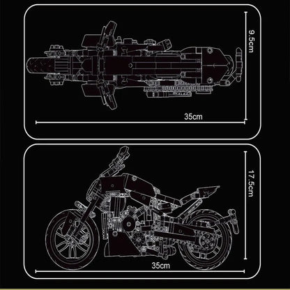 MOC Classic Motorcycle Ducati Diavel 1260 Bricks Toys T3035