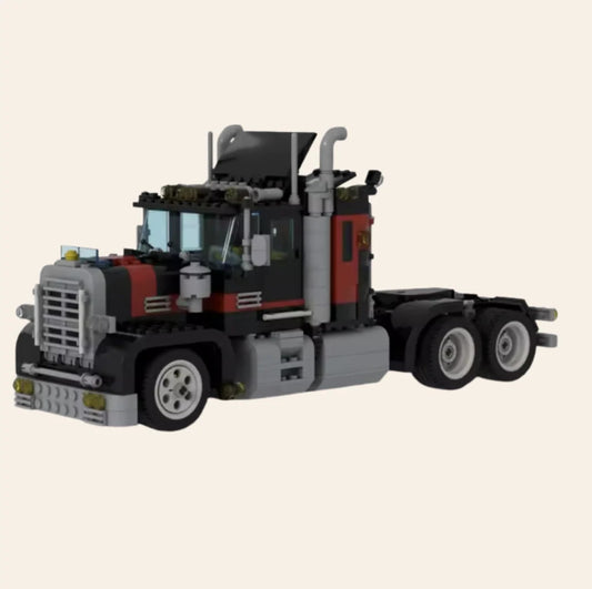 NEW Diesel Truck Trailer Rig Building Blocks Set Model Adults MOC Technic Semi