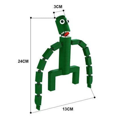 NEW 336PCS Rainbow Friends Green Monster Building Blocks Figure