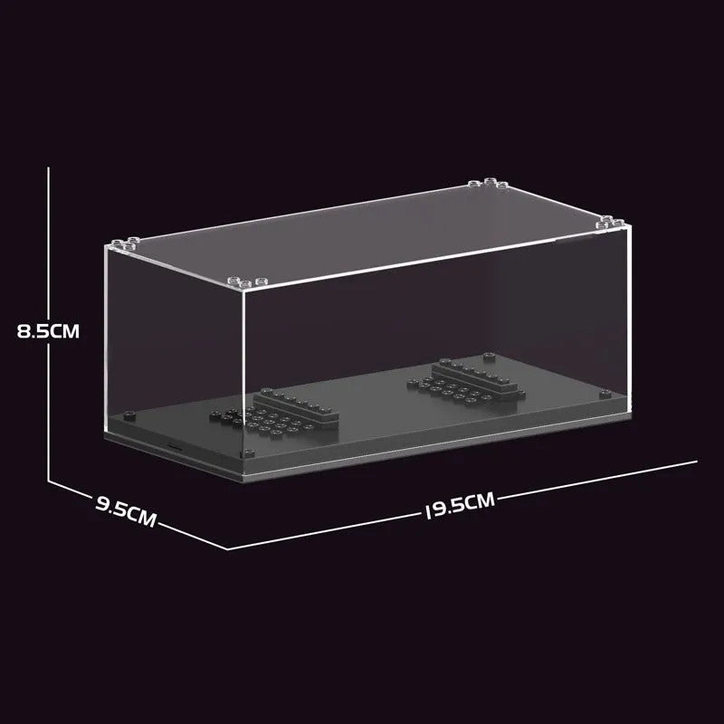 Clear Display Box for Car Bricks Show Off Kids Toys Storage Case