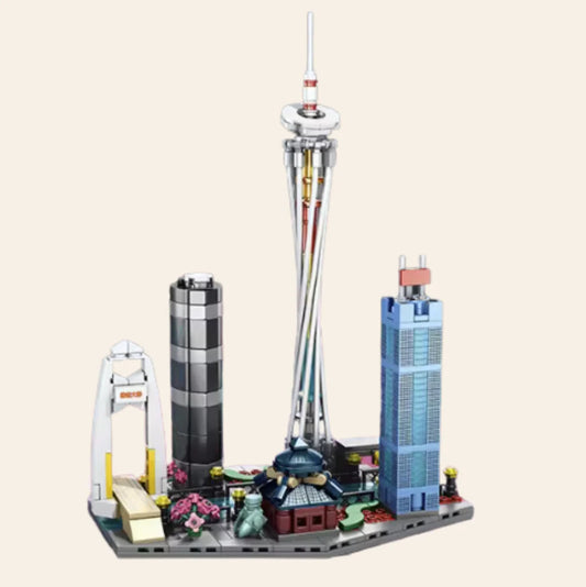 NEW Guangzhou China Skyline Architecture Building Blocks Set Adults Generic