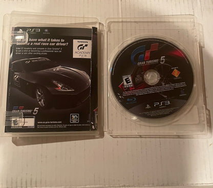 Sony PS3 Play Station 3 Gran Turismo 5 Game DISC and Box TESTED