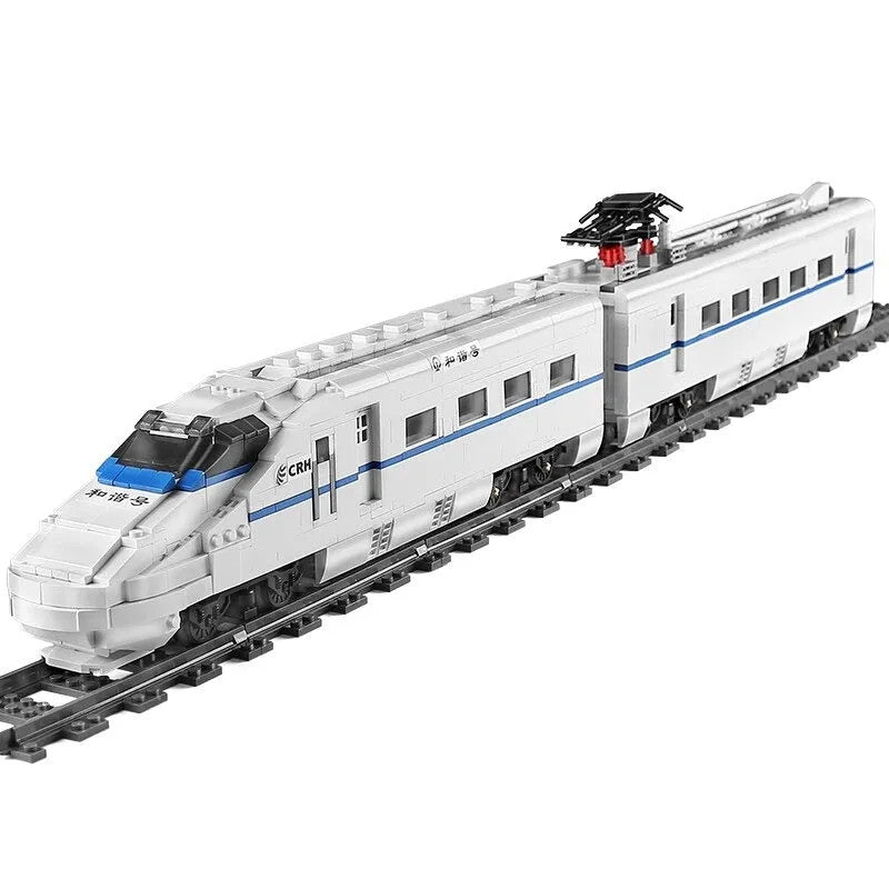 MOC APP Motorized RC CRH2 High-Speed Train Bricks Toy
