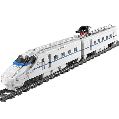 MOC APP Motorized RC CRH2 High-Speed Train Bricks Toy
