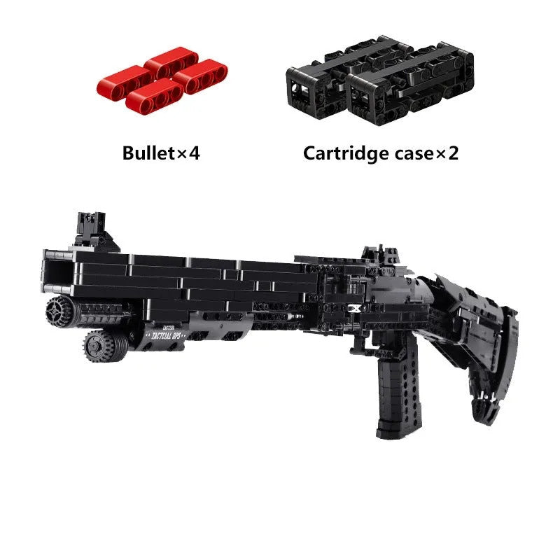MOC Military Gun M4 Super 90 Shotgun Bricks Toy 14003