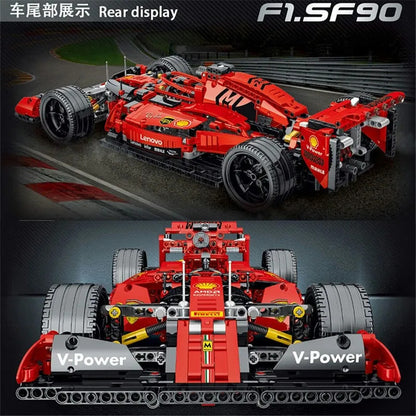 MOC Tech Red F1 Alternate Racing Car Bricks Toy 023005