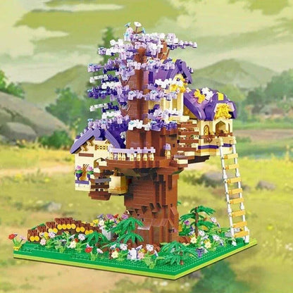 MOC Idea Experts MINI Bricks Elf Tree House Toys Kids