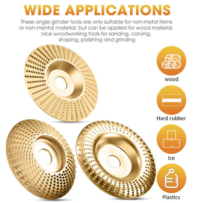 Tungsten Carbide Grinding Wheel Set, 3 Discs