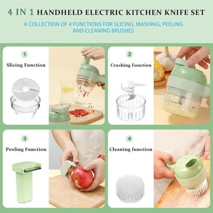 4-in-1 Electric Food Cutter and Chopper