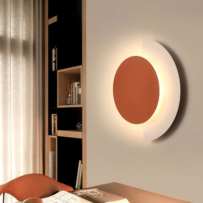 Solid Color Wrought Iron Acrylic LED Wall Sconce Lamp