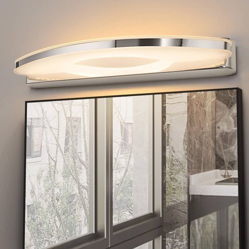 Acrylic Curved LED Mirror Front Light Wall Sconce Lamp