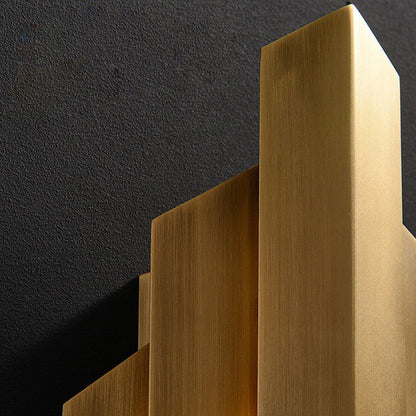 Light Symmetrical Graphic Design 1-Light Wall Sconce Lamp
