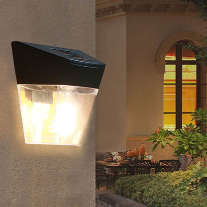 Solar Trapezoid Outdoor Waterproof LED Wall Sconce Lamp