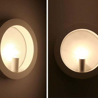 Creative Square Round Iron 1-Light Wall Sconce Lamp